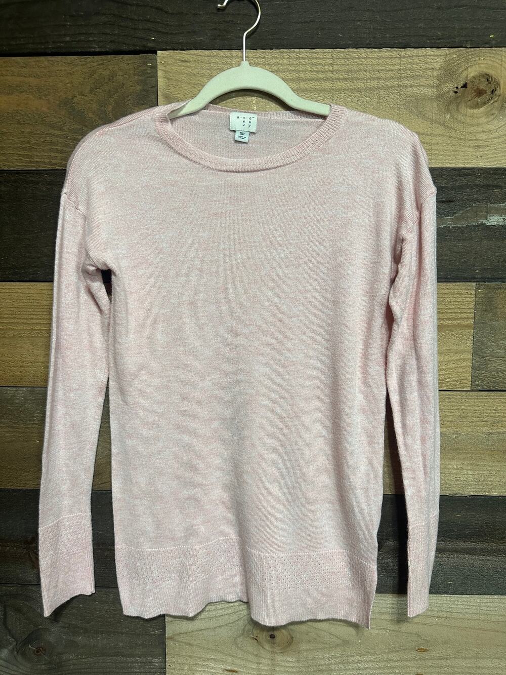 A NEW DAY Women’s Lightweight Pink Knit Sweater Size XS EUC